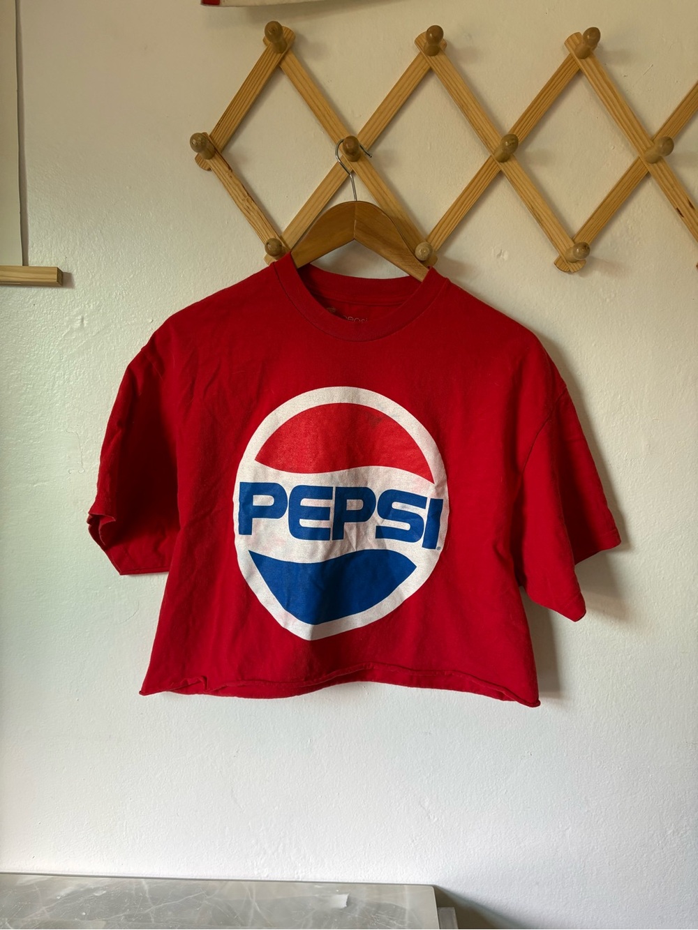 Pepsi Red Logo Crop Tee